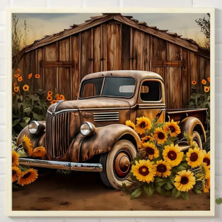Diamond Painting Nostalgischer Lastwagen